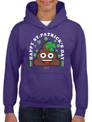 St. Patrick’s Day Smiley - Lucky Clover Emoji Design Youth's Hoodie