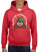 St. Patrick’s Day Smiley - Lucky Clover Emoji Design Youth's Hoodie