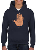 Astro Palmistry - Zodiac Hand Emoji Art Design Youth's Hoodie