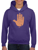 Astro Palmistry - Zodiac Hand Emoji Art Design Youth's Hoodie