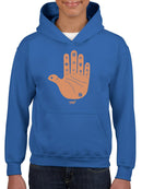 Astro Palmistry - Zodiac Hand Emoji Art Design Youth's Hoodie