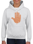 Astro Palmistry - Zodiac Hand Emoji Art Design Youth's Hoodie