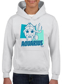 Aquarius Emoji Vibes - Trident Design Youth's Hoodie
