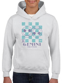 Gemini Twins Emoji  - Zodiac Art Design Youth's Hoodie