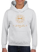 Le Soleil Radiance - Vintage Sun Emoji Graphic Youth's Hoodie