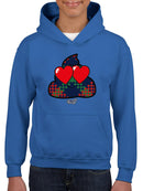 Argyle Love Emoji - Playful Hearts Graphic Youth's Hoodie