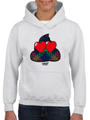 Argyle Love Emoji - Playful Hearts Graphic Youth's Hoodie