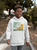 Sagittarius Archer Emoji - Retro Zodiac Graphic Youth's Hoodie