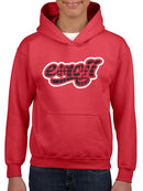 Emoji Graffiti Plaid - Red Urban Street Art Design Youth's Hoodie