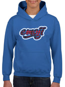 Emoji Graffiti Plaid - Red Urban Street Art Design Youth's Hoodie