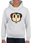 Plaid Monkey Surprise - Retro Animal Emoji Design Youth's Hoodie