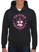 Unicorn University - Heart-Eyed Emoji Design Youth's Hoodie