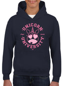 Unicorn University - Heart-Eyed Emoji Design Youth's Hoodie