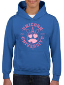 Unicorn University - Heart-Eyed Emoji Design Youth's Hoodie