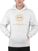 Le Soleil Radiance - Vintage Sun Emoji Graphic Men's Hoodie