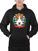 Emoji Polo Club - Classic Dog Emblem Design Men's Hoodie