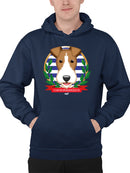 Emoji Polo Club - Classic Dog Emblem Design Men's Hoodie