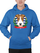 Emoji Polo Club - Classic Dog Emblem Design Men's Hoodie