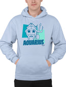 Aquarius Emoji Vibes - Trident Design Men's Hoodie
