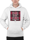 Never Enough Tartan - Bold Plaid Statement Graphic Men's Hoodie