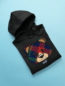 Argyle Bear Vibes - Classic Plaid Emoji Design Men's Hoodie