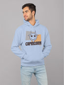 Capricorn Zodiac Graphic - Retro Goat Symbol Design Men's Hoodie