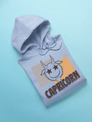Capricorn Zodiac Graphic - Retro Goat Symbol Design Men's Hoodie