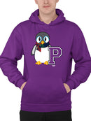 Penguin Varsity P - Cozy Mascot Emoji Graphic Men's Hoodie