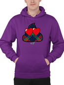 Argyle Love Emoji - Playful Hearts Graphic Men's Hoodie