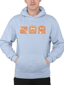 Celestial Joy Icons - Retro Cosmic Emojis Men's Hoodie