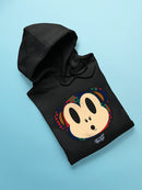 Plaid Monkey Surprise - Retro Animal Emoji Design Men's Hoodie