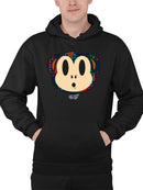 Plaid Monkey Surprise - Retro Animal Emoji Design Men's Hoodie