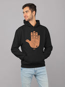 Astro Palmistry - Zodiac Hand Emoji Art Design Men's Hoodie