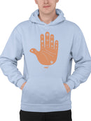 Astro Palmistry - Zodiac Hand Emoji Art Design Men's Hoodie