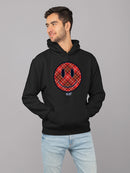 Plaid Smile - Trendy Checkered Emoji Design Men's Hoodie