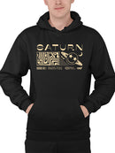 Saturn Vibes - Cosmic Planet Emoji Design Men's Hoodie