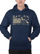 Saturn Vibes - Cosmic Planet Emoji Design Men's Hoodie