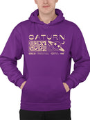 Saturn Vibes - Cosmic Planet Emoji Design Men's Hoodie