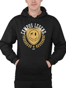 Campus Legend Shield - Retro College Graphic Men's Hoodie
