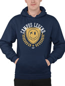 Campus Legend Shield - Retro College Graphic Men's Hoodie