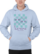 Gemini Twins Emoji  - Zodiac Art Design Men's Hoodie