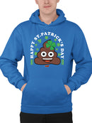 St. Patrick’s Day Smiley - Lucky Clover Emoji Design Men's Hoodie