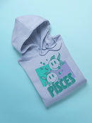 Pisces Zodiac Graphic - Twin Fish Retro Art Design Men's Hoodie