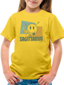 Sagittarius Archer Emoji - Retro Zodiac Graphic Youth's T-shirt