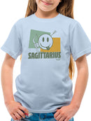 Sagittarius Archer Emoji - Retro Zodiac Graphic Youth's T-shirt