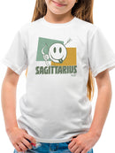 Sagittarius Archer Emoji - Retro Zodiac Graphic Youth's T-shirt
