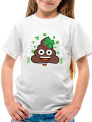 St. Patrick’s Day Smiley - Lucky Clover Emoji Design Youth's T-shirt