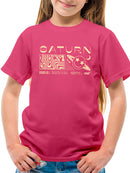 Saturn Vibes - Cosmic Planet Emoji Design Youth's T-shirt