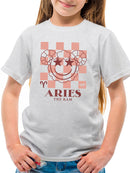 Aries Ram Emblem - Zodiac Art Design Youth's T-shirt