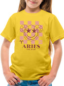Aries Ram Emblem - Zodiac Art Design Youth's T-shirt